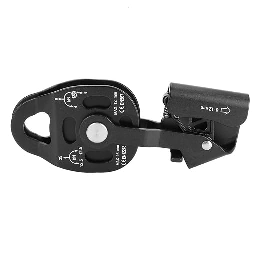 Single Swivel Pulley, 19.5x7.5cm/7.7x3.0in Rescue Single Swivel Rope Pulley Block High Strength Climbing Safety Equipment for Heavy Objects Transport