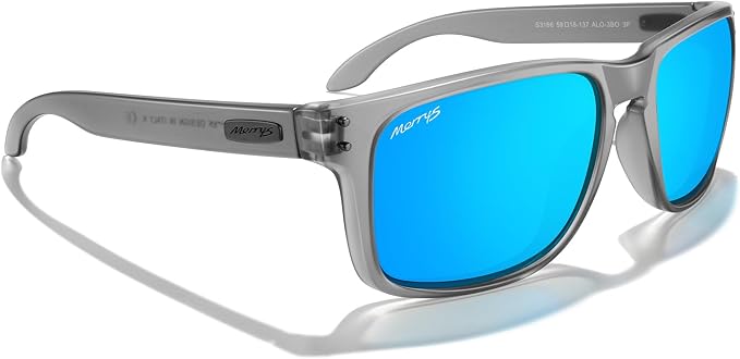 MERRY'S Polarized Square Sunglasses for Sports Driving Fishing Glasses UV400 Protection S3166