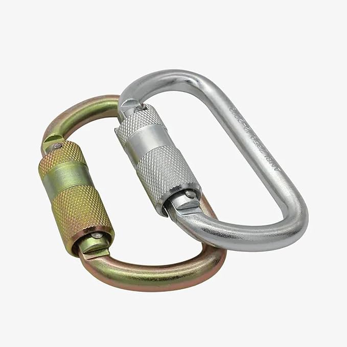Heavy Duty Auto Locking Carabiner 30KN(6500LBS) UIAA Certified Climbing Carabiners Clips for Rock Climbing, Camping, Rappelling, Hunting, Rescue Equipment