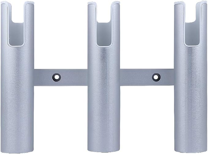 Aluminium Wall-Mounted Fishing Rod Holder for Boat, Garage & Marine - Holds Rods & Poles