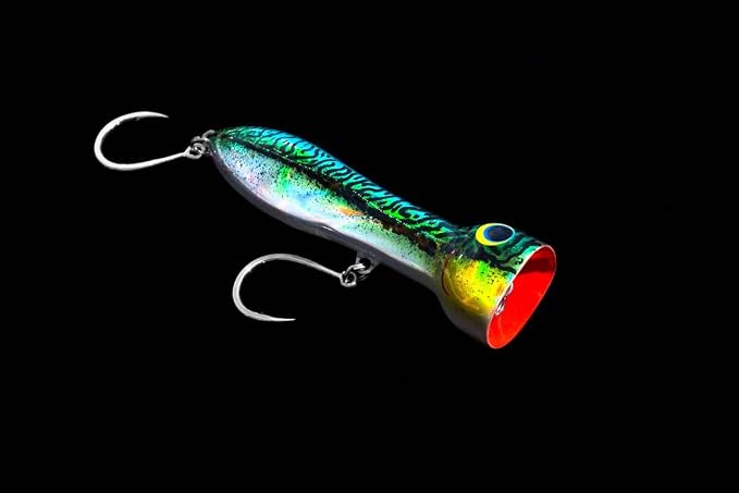 Nomad Design Chug Norris 6” (150mm) Topwater Floating Popper Fishing Lure with BKK Hooks & Durable Diamond Armour, for Bluefin & Yellowfin Tuna, Cubera Snapper, & Roosterfish