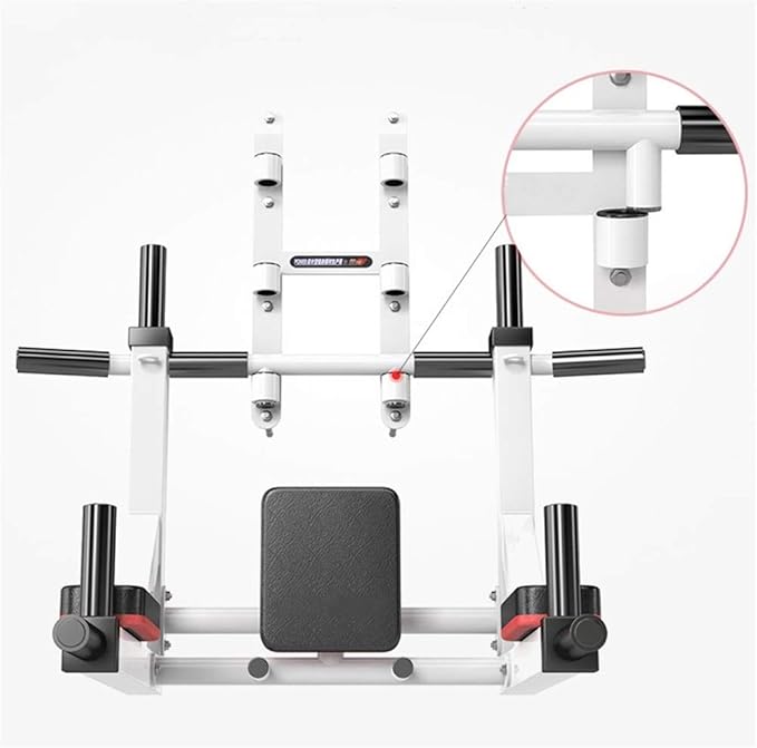 HAKENO Multifunctional Wall Mounted Pull Up Bar/Chin Up bar,Dip Station for Indoor Home Gym Workout,Power Tower Set Gym Equipment 800LBS