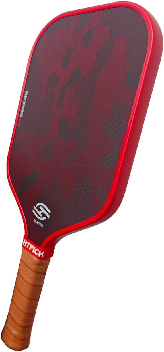 Pickleball Paddles, Professional Carbon Fiber Pickleball Paddle for High Spin & Powerful Shots with Honeycomb Core Pickleball Racket for Indoor Outdoor Play