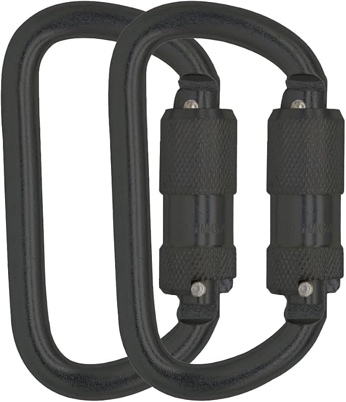 Heavy Duty Auto Locking Carabiner 30KN(6500LBS) UIAA Certified Climbing Carabiners Clips for Rock Climbing, Camping, Rappelling, Hunting, Rescue Equipment