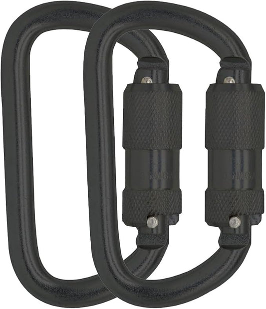 Heavy Duty Auto Locking Carabiner 30KN(6500LBS) UIAA Certified Climbing Carabiners Clips for Rock Climbing, Camping, Rappelling, Hunting, Rescue Equipment