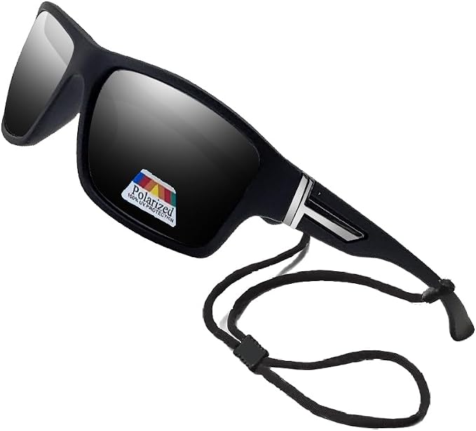 Polarized Bifocal Sunglasses Reading Glasses for Men Women Sports Wrap Silver Mirror Black Fishing Driving