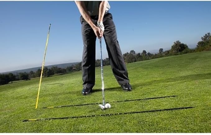 SKLZ Golf Alignment Sticks Training Aid with 3 Sticks