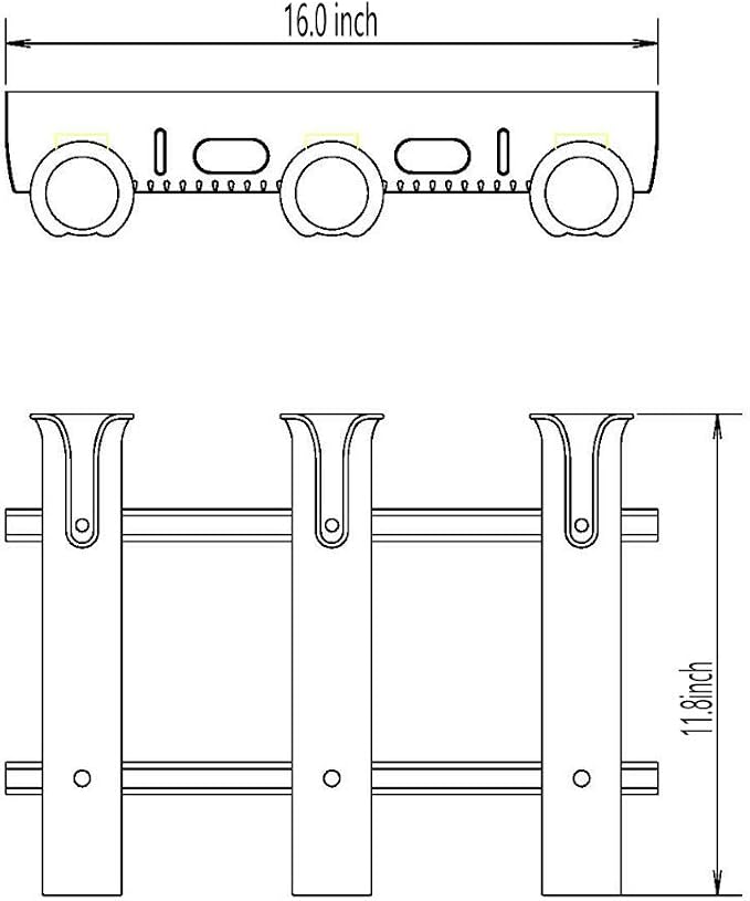 Brocraft Tackle Rack Fishing Rod Holder/Fishing Rod Rack