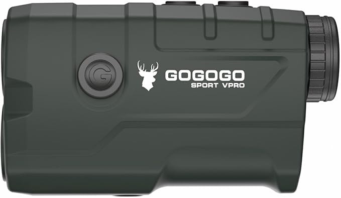 Gogogo Sport Vpro Green Hunting Rangefinder -1200 Yards Laser Range Finder for Hunting and Golf with Speed, Slope, Scan and Normal Measurements, Rechargeable