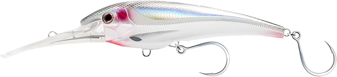 Nomad Design DTX Minnow with Patented Autotune System - Distressed Baitfish Swimming Action, BKK Diablo