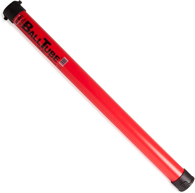 Gamma Sports Tennis Ball Tube Pickup – 18-Ball Capacity with Carry Strap and Durable Rubber End Caps with Fence Clips – Quick Court Cleanup Tool for Players, Coaches & Instructors