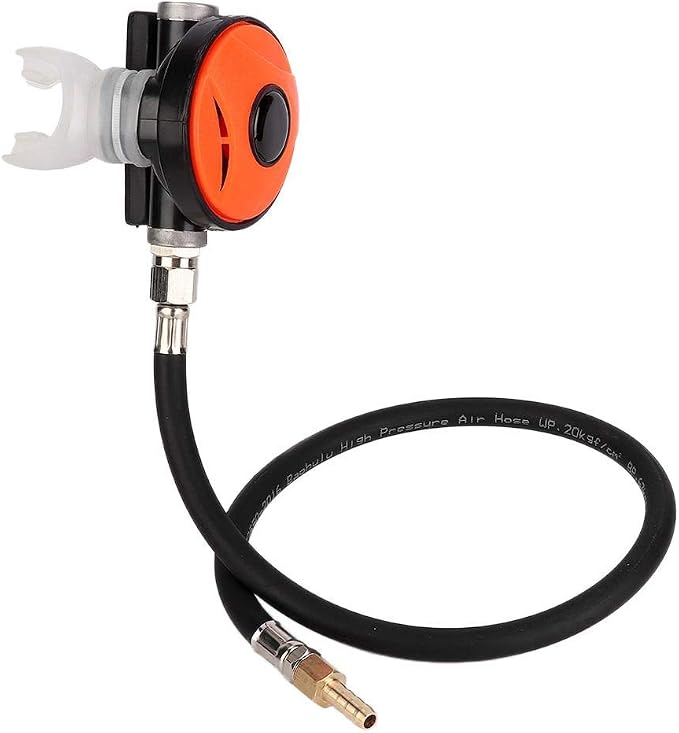 Tbest Regulator, Diving Mouth Piece Dive Snorkel 2nd Stage Regulator Diving Explorer with Mouthpiece Diving Equipment Accessory for Diving Snorkeling Underwater Erogatore Subacqueo