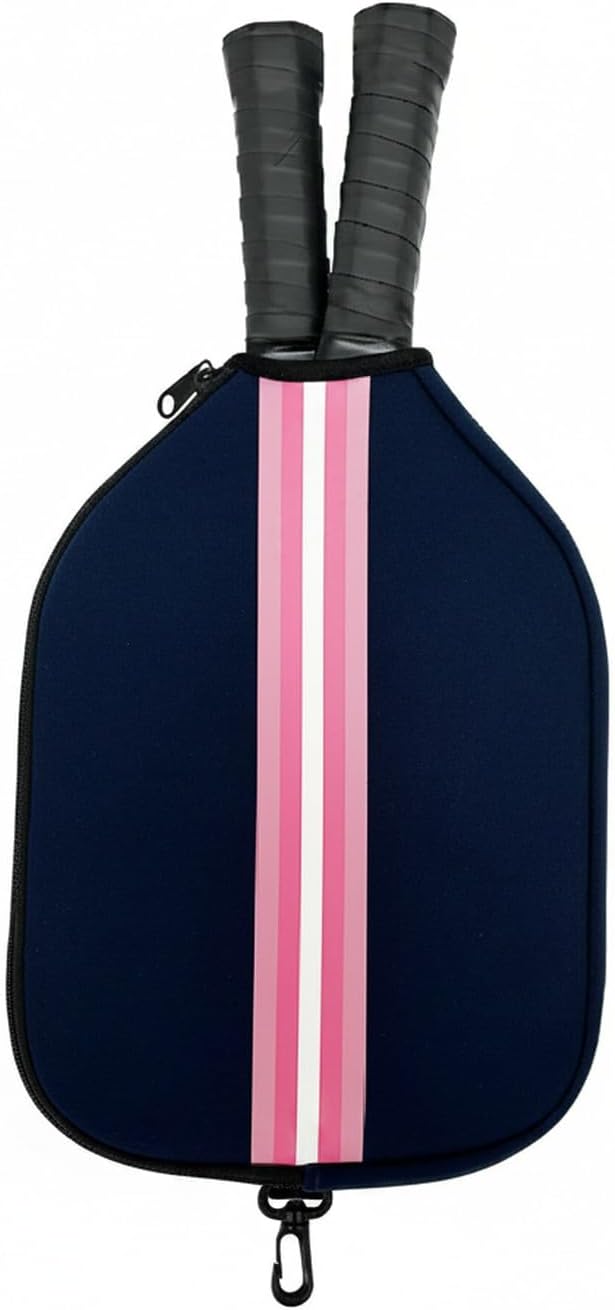 2-Pack Neoprene Racket Covers for Table Tennis & Badminton, Protective Storage Sleeves with Hanging Loop, Scratch-Resistant Paddle Cases