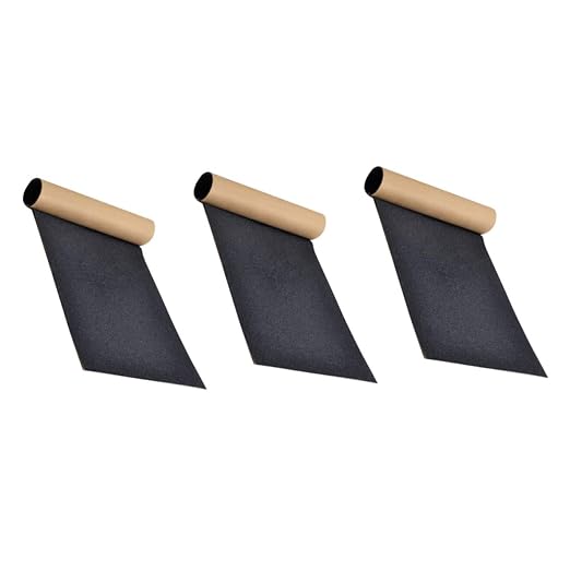 3Pcs Wear Resistant Grip Tape for Skateboards Replaceable Skateboard Sandpaper with Reliable Viscosity for Convenient Use and Enhanced Grip