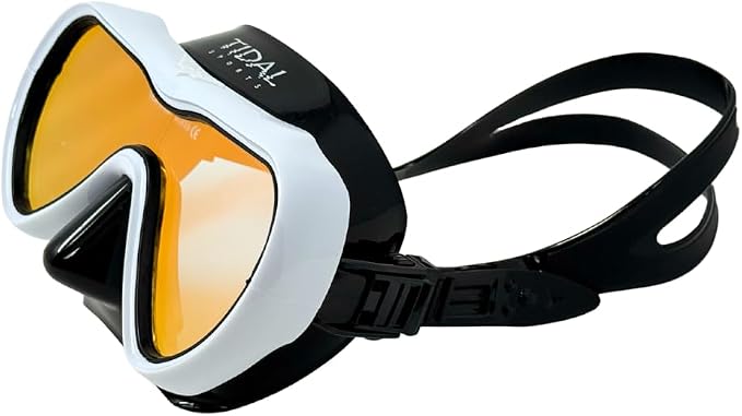 Tidal Mask-Advanced Anti Fog Diving Mask for Scuba Diving, Snorkeling, Free Diving&Swimming. Wide-Angle Tempered Glass Single Lens.
