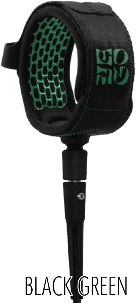 FCS All Round Essential Leash | Lightweight & Durable Surf Leash for 2-8ft Waves, in-Cuff Silicone Grip, Easy-Release Tab