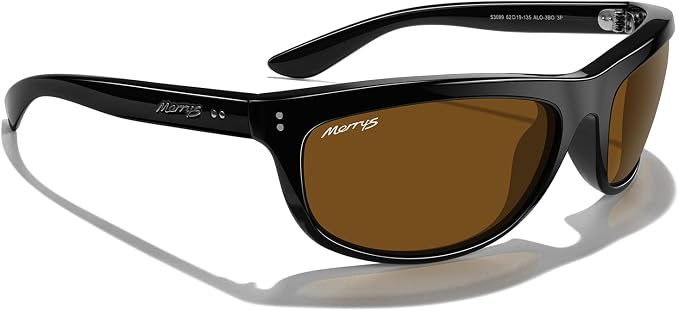 MERRY'S Wrap Around Sport Polarized Sunglasses for Men Women Driving Fishing UV400 Protection