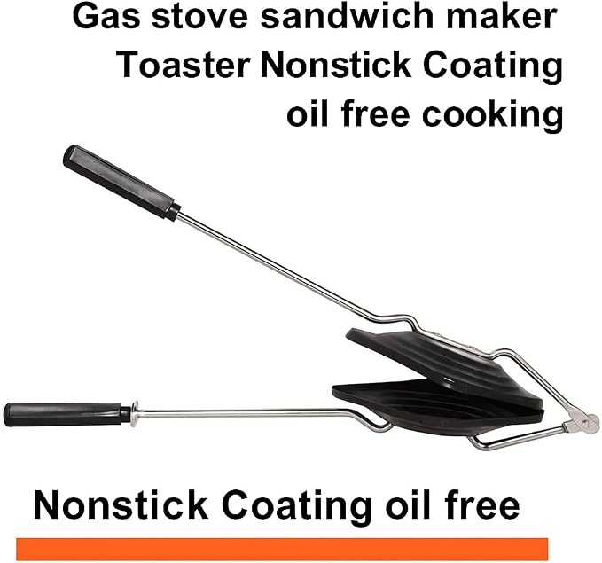 Sandwich Toaster Maker Non Stick Plates Gas Stove top Toasted Sandwich Snack Maker Toaster Grill Sandwich Maker