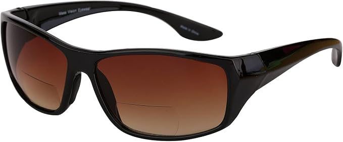 Mass Vision 'The Driver' 2 Pair of Unisex Bifocal Reading Sunglasses with High Definition Amber Lenses - UV400 Protection