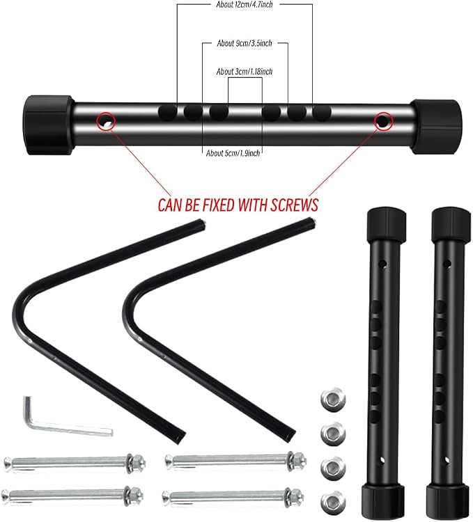 Heavy-Duty Bicycle Parking Stand – Floor & Wall Mounted Rack for Mountain, Road, and Kids Bikes – Rustproof Carbon Steel Frame with Non-Slip Base