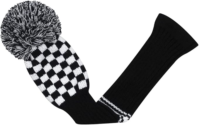 Scott Edward Knit Golf Club Cover for Woods and Driver Set of 5 Head Covers Protect Driver Wood(460cc)* 1 Fairway Wood*2 and Hybrid/UT*2 with Rotating Club Number Tags