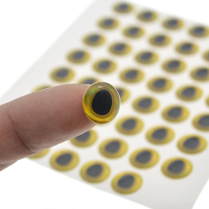 900pcs Assorted 3D Simulation Laser Fishing Lure Eyes Artificial Fish Eyes for Fishing Lure 8mm 10mm 12mm