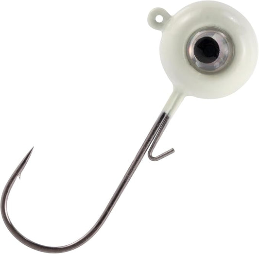 Dr.Fish 10 Pack 3D Eye Fishing Jig Heads Ball Swimbait Jig Saltwater Freshwater Bass Walleye Fishing Hooks Crappie Trout