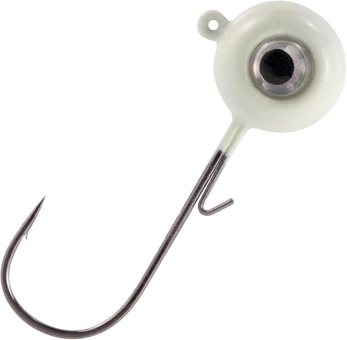 Dr.Fish 10 Pack 3D Eye Fishing Jig Heads Ball Swimbait Jig Saltwater Freshwater Bass Walleye Fishing Hooks Crappie Trout
