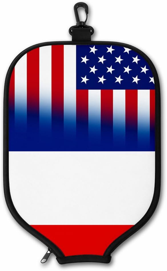 ExpressItBest Pickleball Paddle Cover, Neoprene Paddle Protector with Zipper and Snap Hook, Fits Most Standard Pickleball Paddles