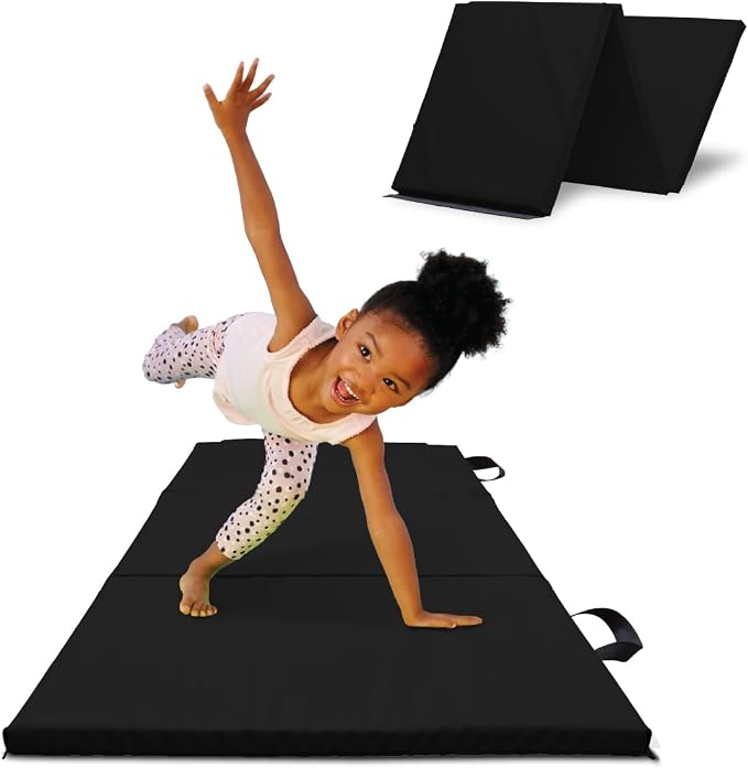 Antsy Pants Tumbling Mat for Kids – Gymnastics Mat, Easy to Clean, Sturdy, Foldable Tumbling Mats, Padded, Lightweight, Portable, Gymnastics Equipment for Active Play