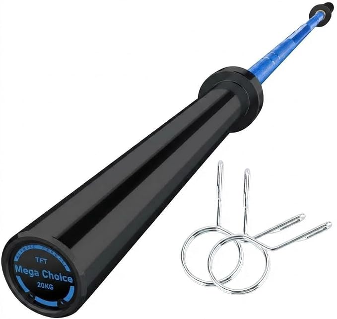 GaveeLife Olympic Barbell Bar for Weightlifting - 7FT Heavy Duty (1500LB/700LB), 4FT Short (500LB), 4FT EZ Curl Bar - Weight Bar Fit 2” Standard Weights - Home Gym Strength Training