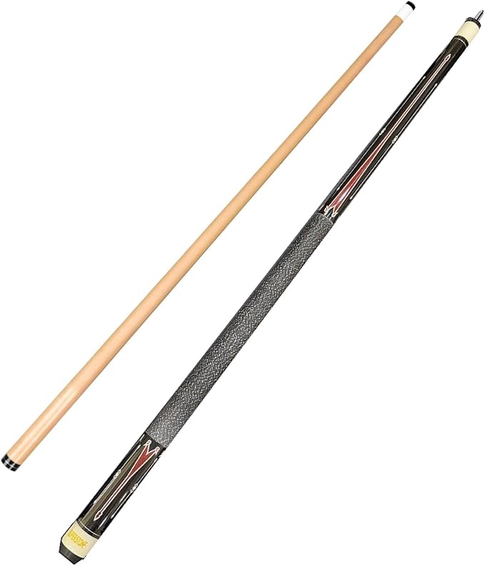 SUPERDIAMOND Pool Cue Stick Set Billiard Cue Sticks with Hard Case, 2-Pieces 58" Pool Table Sticks, 12.5 mm Tip Pool Queue,Pool Stick Set for Home Recreation, Billiards Clubs, Training