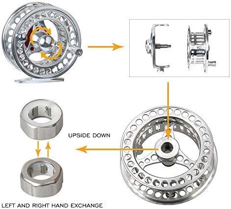 3/4 5/6 7/8 9/10WT Fly Fishing Reel with Line Combo 3 5 8 WT Fly Line Backing Leader CNC Machined Fly Reel