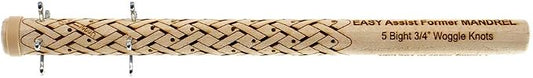Easy Assist Mandrels – Knot Tying Tool – Includes Pins and Rubber Bands (3/4 Inch, 5 Bight)