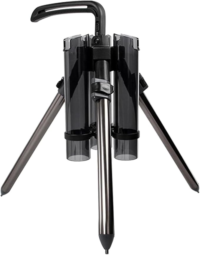 3-Tude Portable Fishing Rod Holder - Stand Holds Up to 3 Rods, Outdoor Fishing Gear Equipment Organizer