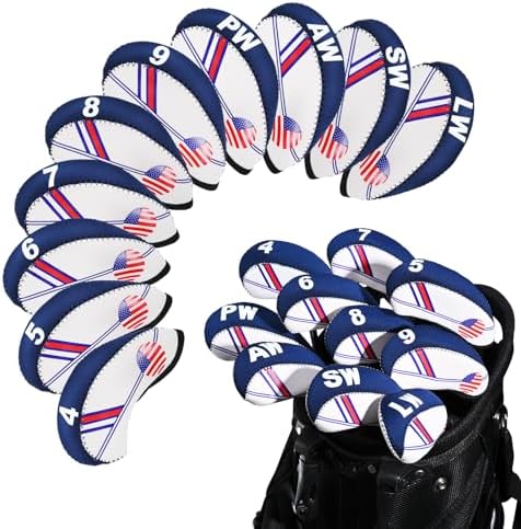 Golf Club Headcover Set – Premium Putter and Iron Covers, Fits All Standard Clubs, Protective and Stylish Design