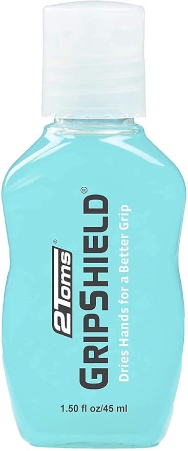 2Toms GripShield, Non-Sticky Grip Enhancer, Dry Grip Solution for Sweaty Hands, Tennis, Pickleball, Golf, Pole Dancing, and Gaming