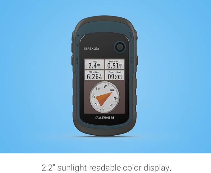 Garmin eTrex 22x Rugged Handheld GPS Navigator + Carrying Case