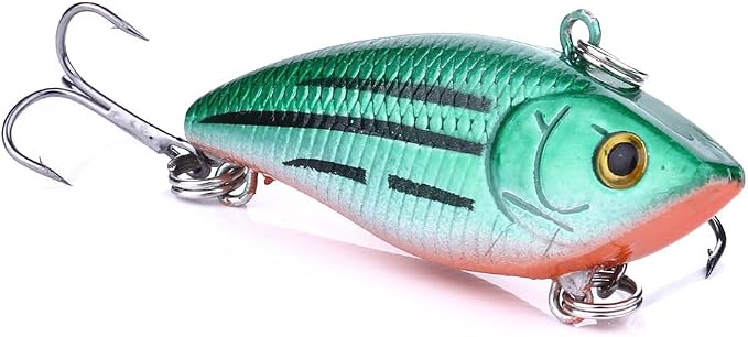Fishing Lures Kit Mix Includes Minnow Popper Crankbait and Fish Hook for Fishing Saltwater Freshwater Trout Bass Salmon