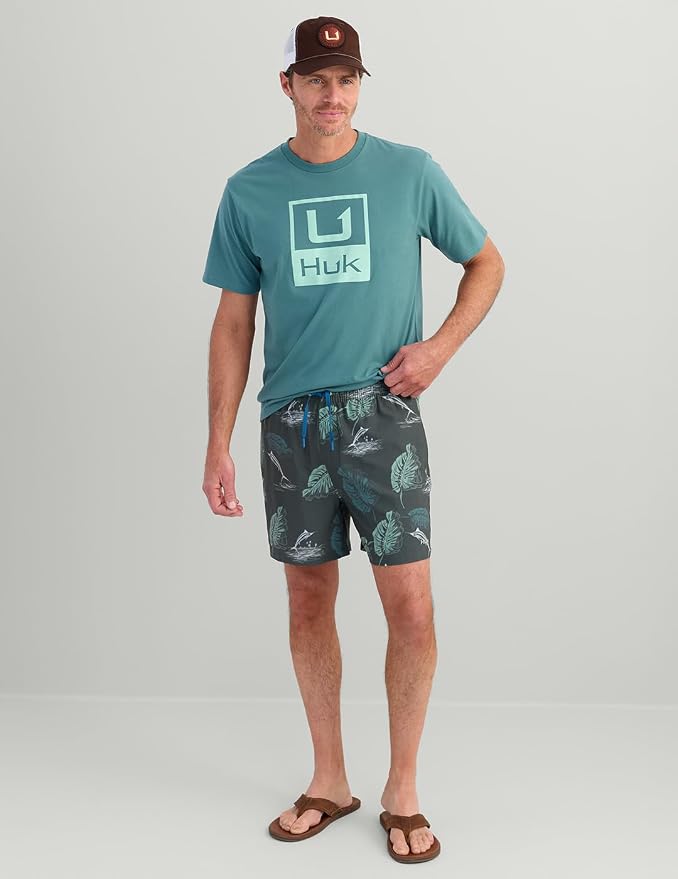 HUK Men's Pursuit Volley Short, Quick-Dry Fishing Shorts for Men