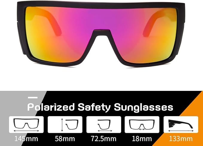 Polarized Safety Sunglasses UV400 Protection ANSI Z87.1 Certified