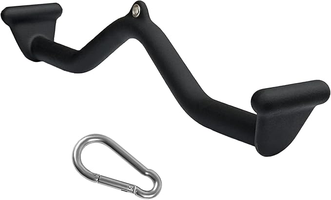 BLUSLM Lat Pull Down Bar T bar Row Attachment, V Bar Tricep Lat Pulldown Attachments, Back Strength Training Bar for Home Gym Exercise Cable Machine Attachments