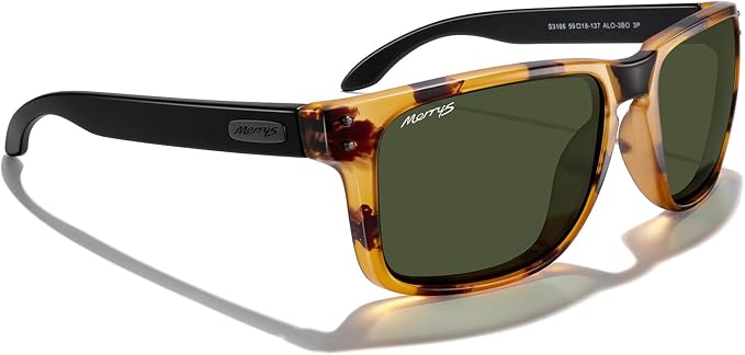 MERRY'S Polarized Square Sunglasses for Sports Driving Fishing Glasses UV400 Protection S3166