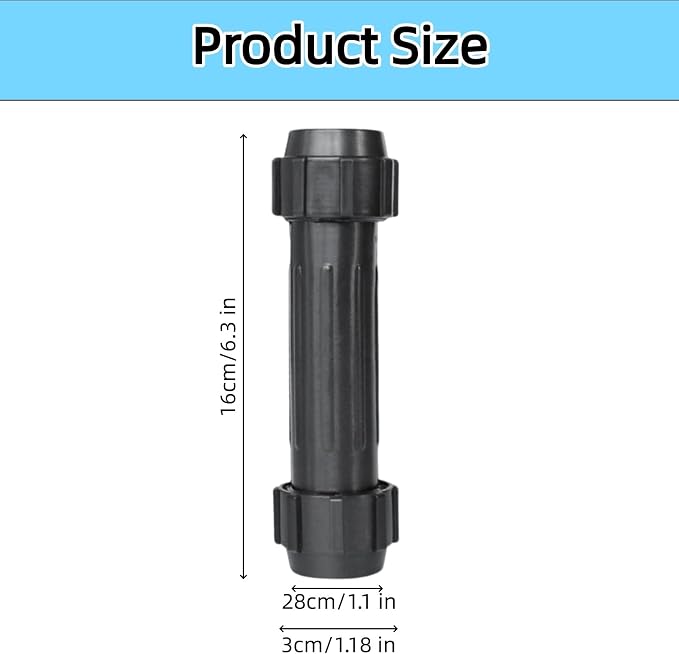 2-Pack Paddle Board Connector Set Heavy-Duty Paddle Replacement Part for Kayak Canoe and Inflatable Boat Board Oars Leak-Proof Joint with Secure Locking Mechanism