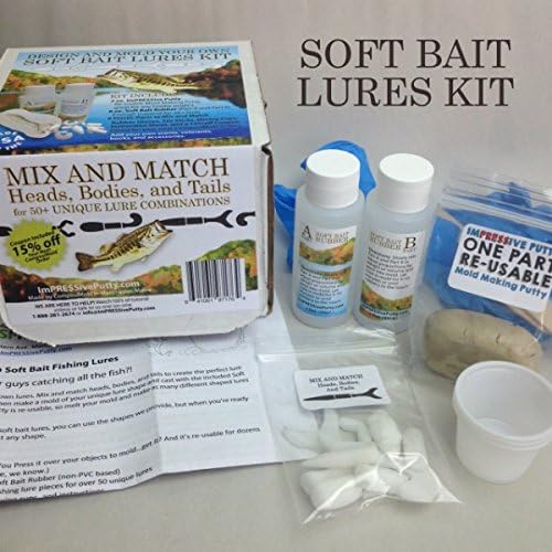 ComposiMold Make Your Own Soft Bait Fishing Lures KIT - 1 Piece - Custom Soft Bait Fishing Lure Kit