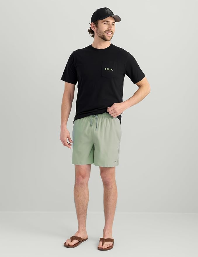 HUK Men's Pursuit Volley Short, Quick-Dry Fishing Shorts for Men