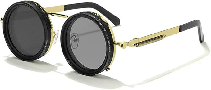 willochra 1-9 Adjustable Sunglasses Moonglass-Nd Filter Lenses Adjustable Tint Rounded Polarized Eyewear for Men