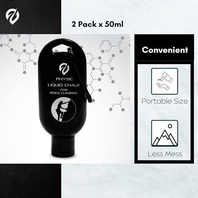 EVMT Brands Liquid Chalk, Mess Free Gym Chalk for Weightlifting, Gymnastics, Rock Climbing, Dancing. Sweat Resistant and Long Lasting for Stronger Grip.