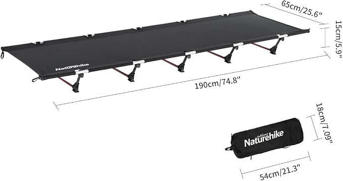 Naturehike Folding Bed Ultralight Outdoor Camping Bed Portable Single Field Camping Office Nap