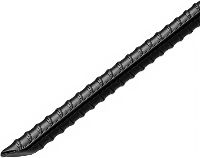 36 Pack Rebar Ground Stakes, 16 Inch Steel Rebar Stake for Trampoline, Fence, Camping Tent, Black